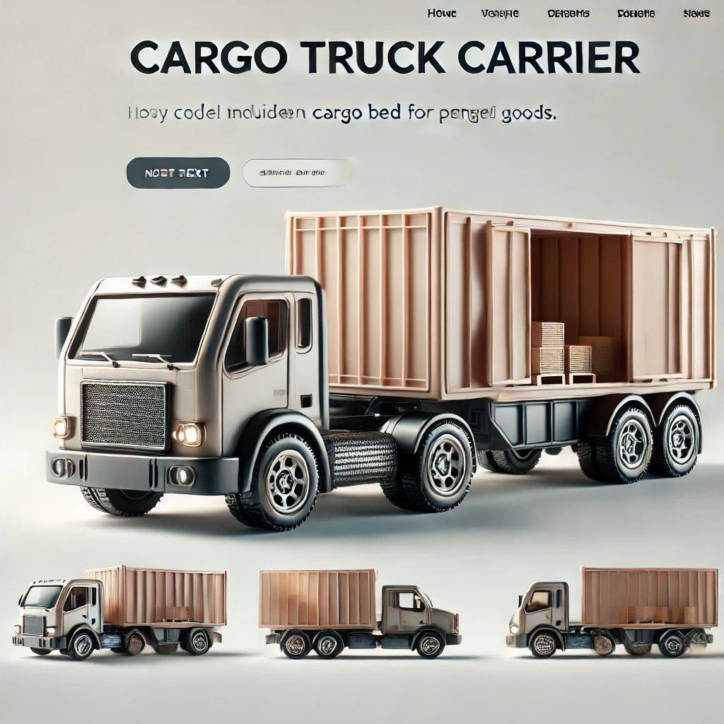 Cargo Truck Carrier: An open body toy